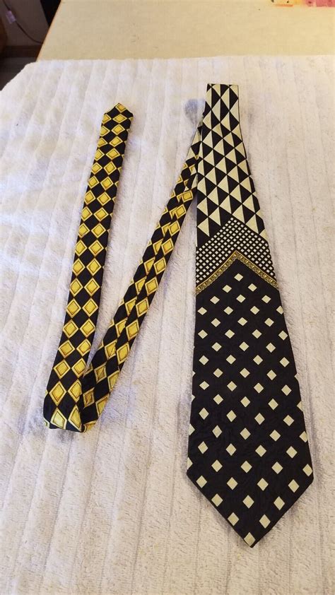 versace tie black|versace tie vintage.